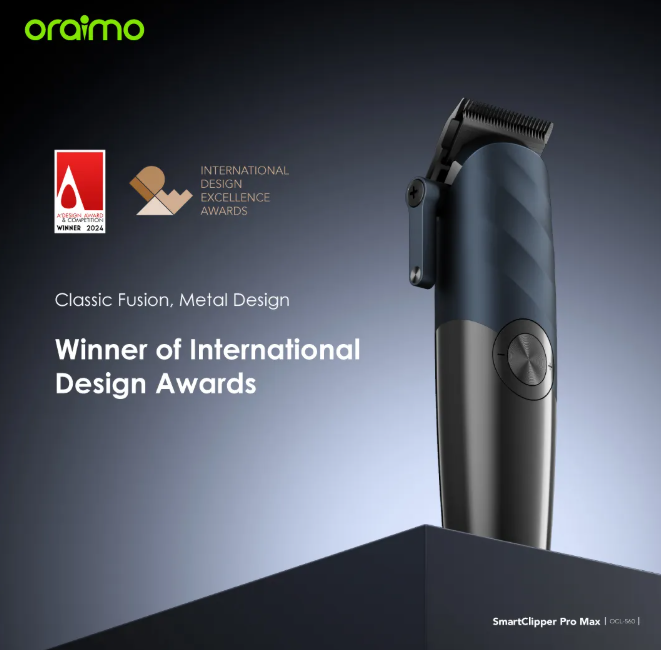 oraimo SmartClipper Pro Max  5-Hour Run Time 6 Professional Guide Combs Professional Hair Clipper