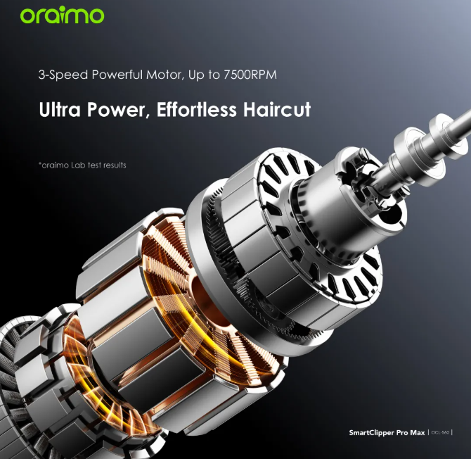 oraimo SmartClipper Pro Max 5-Hour Run Time Professional Hair Clipper + Oraimo Strong Bass HD Sound Earphone