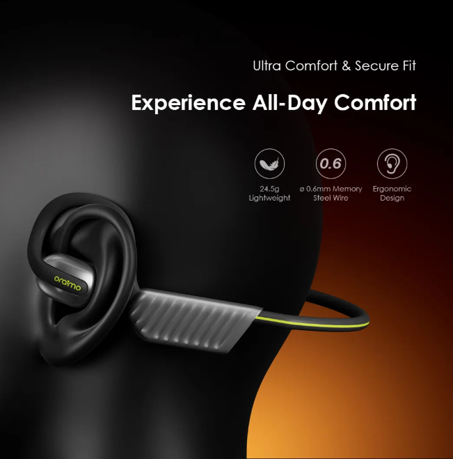 oraimo OpenCirclet 2 IPX5 Steps Tracking Open-Ear Headphones