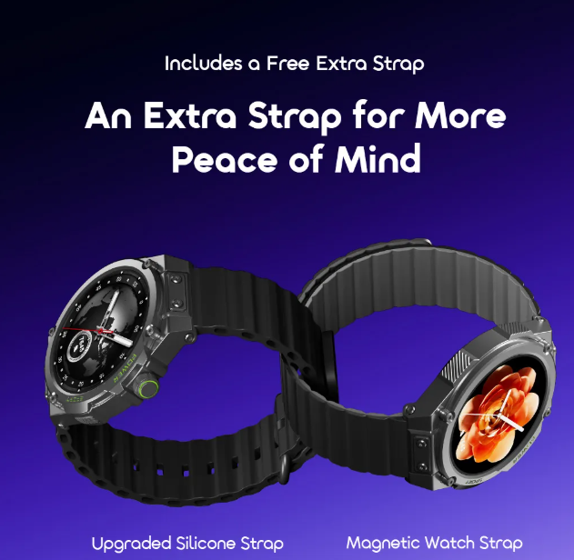 oraimo Watch Nova RV 1.39" HD Video Watch Faces IP68 Smart Watch + An Extra Strap