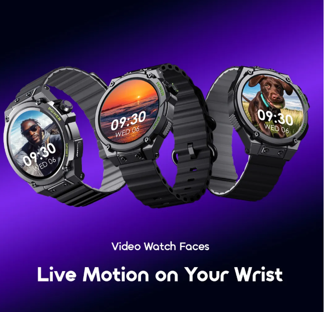 oraimo Watch Nova RV 1.39" HD Video Watch Faces IP68 Smart Watch + An Extra Strap