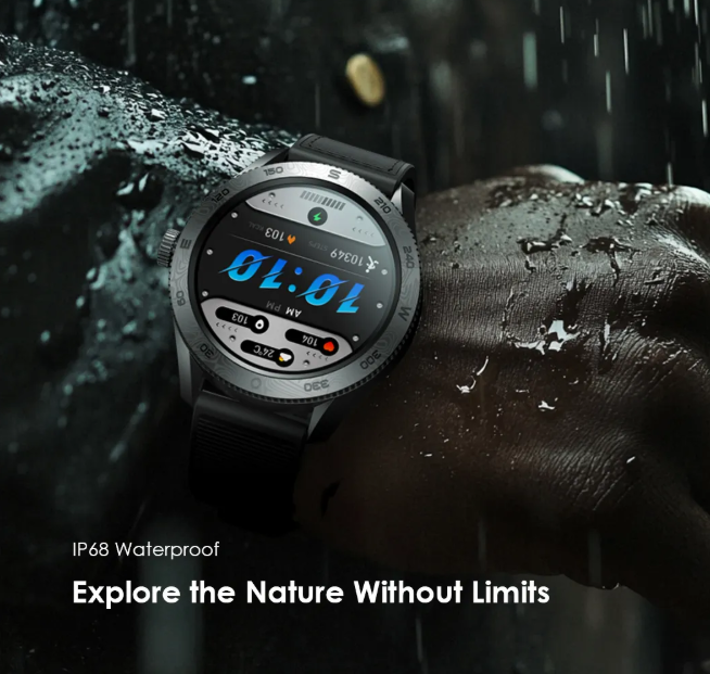 oraimo Watch Nova RN 1.43'' Amoled Rotating Bezel Control Anti-scratch Panda Glass  Smart Watch