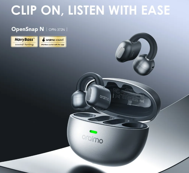 oraimo OpenSnap N Open-Ear True Wireless Earbuds  Clear Voice in Calls Oraimo Bluetooth Earphones