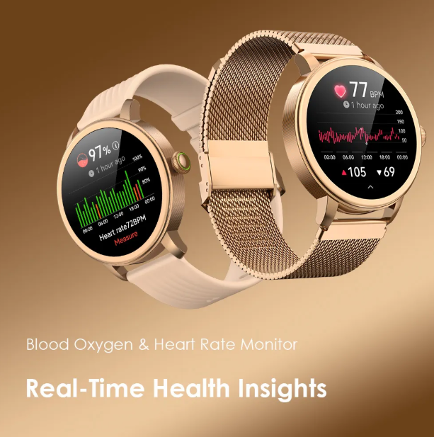 oraimo Watch Muse 1.32” AMOLED IP68 Smart Watch AI-Generated Watch Faces  Anti-scratch Panda Glass Oraimio Smartwatch