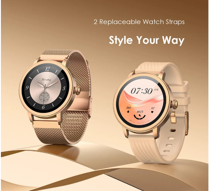 oraimo Watch Muse 1.32” AMOLED IP68 Smart Watch AI-Generated Watch Faces  Anti-scratch Panda Glass Oraimio Smartwatch