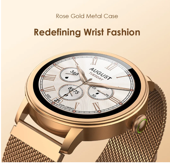 oraimo Watch Muse 1.32” AMOLED IP68 Smart Watch AI-Generated Watch Faces  Anti-scratch Panda Glass Oraimio Smartwatch