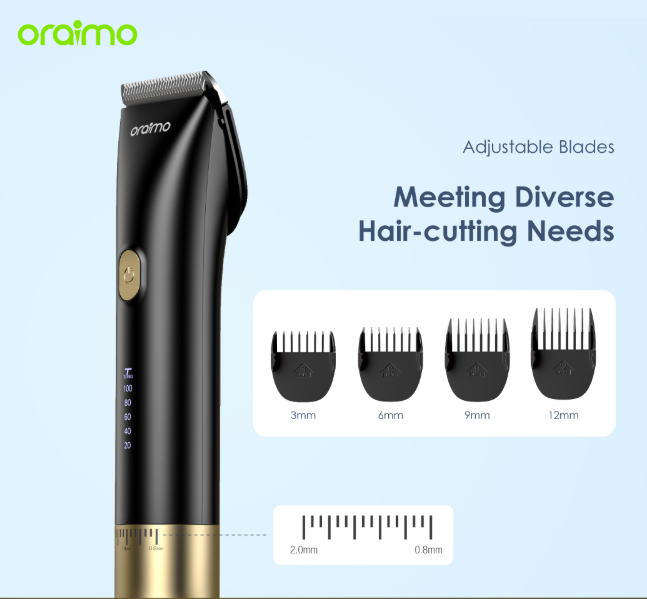 oraimo Smart Clipper Plus Cordless Hair Clipper Powerful Rotary Motor Electric Hair Shaver