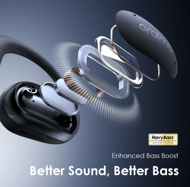 oraimo OpenArc Open-Ear  Open-Ear Bass Boost Wireless Earphones