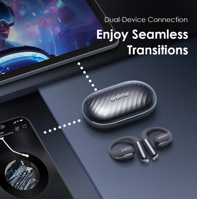 oraimo OpenArc Open-Ear  Open-Ear Bass Boost Wireless Earphones