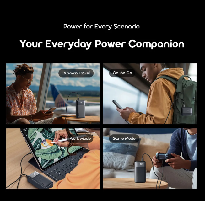 Oraimo 20000mAH Power Bank 22.5W Super Fast Charging  Powerbank + FREE Oraimo Wired Earphones as  GIFT