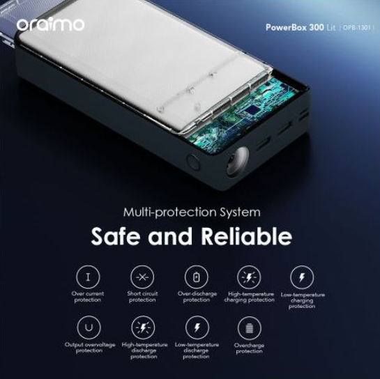 ORIGINAL oraimo PowerBox 300 Lit 30000mAh 15W Power Bank