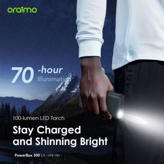 ORIGINAL oraimo PowerBox 300 Lit 30000mAh 15W Power Bank