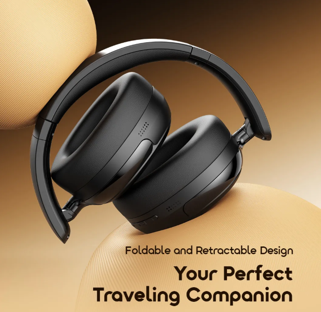 OFFER! Oraimo BoomPop N with Hybrid Noise Cancellation,  65-hr Long Playtime and Dual Device Connection  Wireless Bluetooth Headphones Earphones