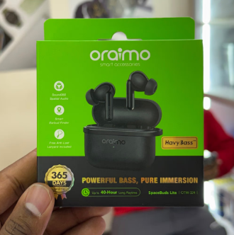 New Oraimo SpaceBuds Lite with Anti-Lost Lanyard Wireless  Bluetooth Earphones
