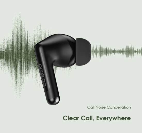 Oraimo OTW-323 TWS Earphone 2-Mic ENC Bluetooth V5.4 True Wireless Earphones In-Ear Headphones  Bluetooth Earphones