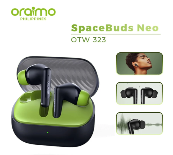 Oraimo OTW-323 TWS Earphone 2-Mic ENC Bluetooth V5.4 True Wireless Earphones In-Ear Headphones  Bluetooth Earphones