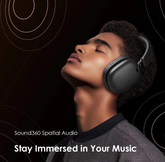 Oraimo OHP-317 Bluetooth Wireless Headphones Gaming Low Latency Foldable Headset With Built-in Mic