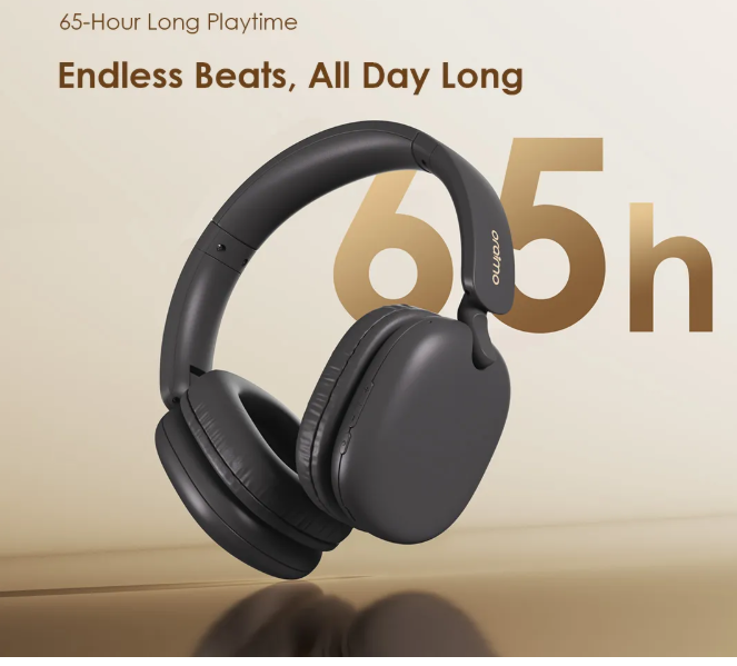 Oraimo OHP-317 Bluetooth Wireless Headphones Gaming Low Latency Foldable Headset With Built-in Mic