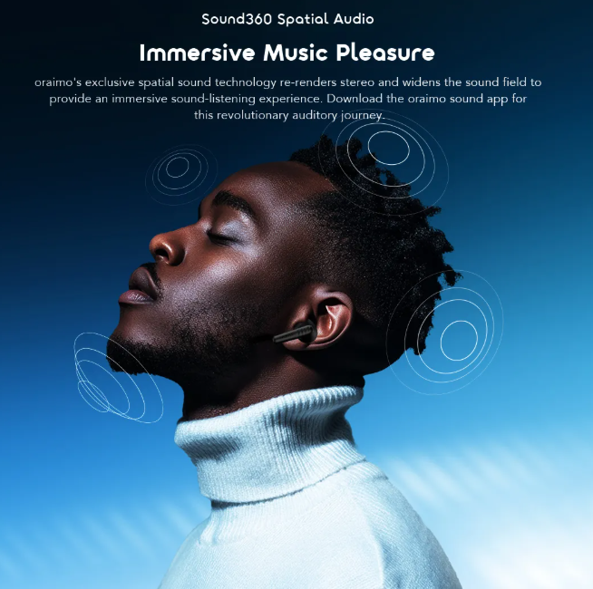 oraimo SpaceBuds Neo+ ANC Spatial Audio True Wireless  Bluetooth  Earphones