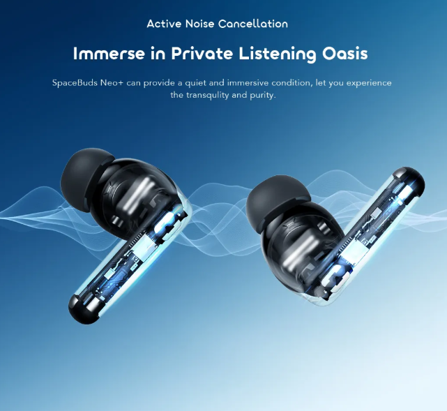 oraimo SpaceBuds Neo+ ANC Spatial Audio True Wireless  Bluetooth  Earphones
