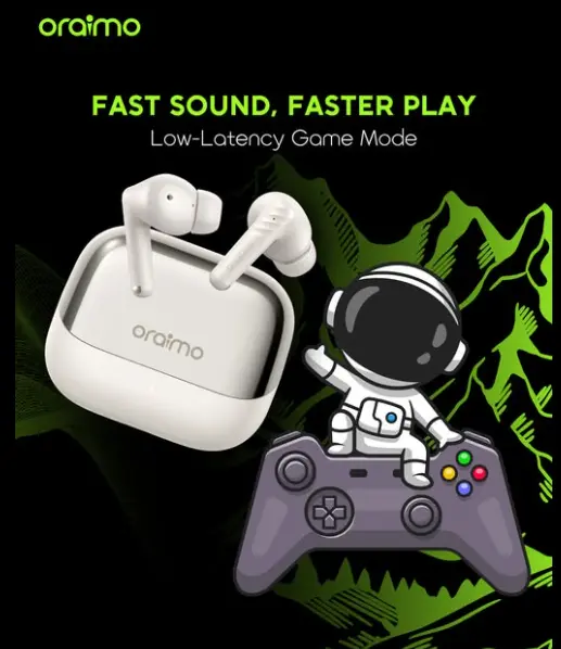 oraimo SpaceBuds Neo+ ANC Spatial Audio True Wireless  Bluetooth  Earphones