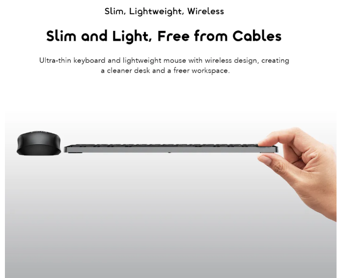 oraimo NimbleType Wireless Keyboard Mouse Kit 30-Day Battery Life, Long-Lasting Power  Keyboard & Mouse Combos