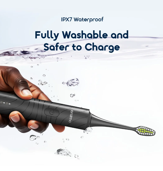 oraimo Magnisonic Sonic Power Electric Toothbrush+ 8 brush heads included