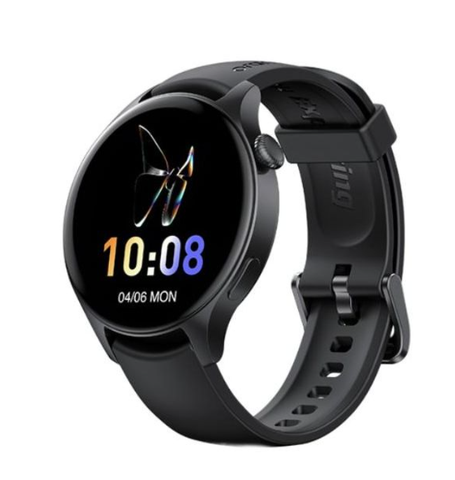 Oraimo Watch ER OSW-42 Bluetooth Calling Smart Watch – 1.43 Inch AMOLED 100 Plus Sports Modes IP68 Black Smartwatches