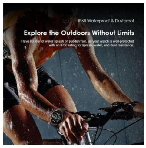 Oraimo Watch ER OSW-42 Bluetooth Calling Smart Watch – 1.43 Inch AMOLED 100 Plus Sports Modes IP68 Black Smartwatches