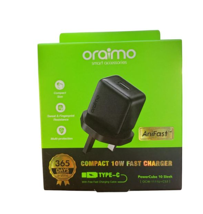 Share this product




Oraimo Original Type C fast charger and cable 10W fast Wall Chargers