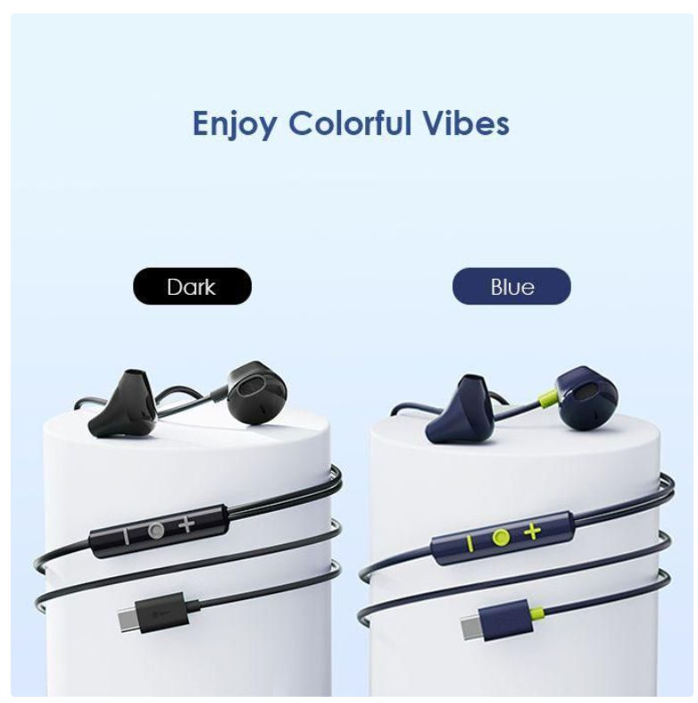 Oraimo Halo Airy Type C Earphones In ear Hd Sound Bass Earphone  Wired Earphones