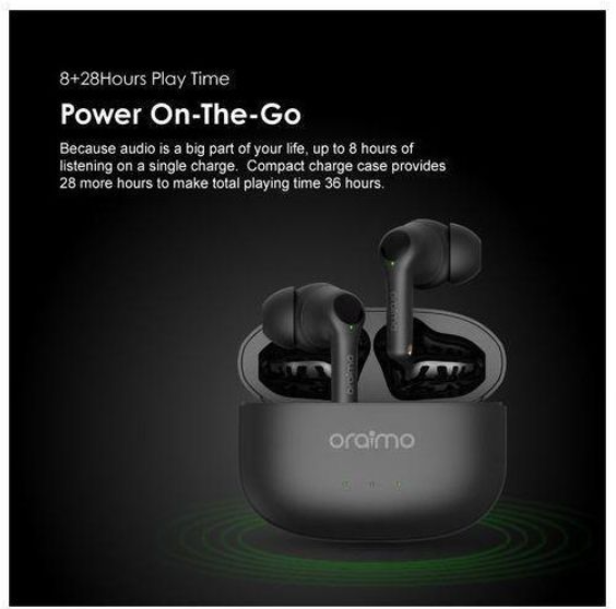 Oraimo FreePods 3C ENC Calling Noise Cancellation Long Playtime True Wireless Earbuds