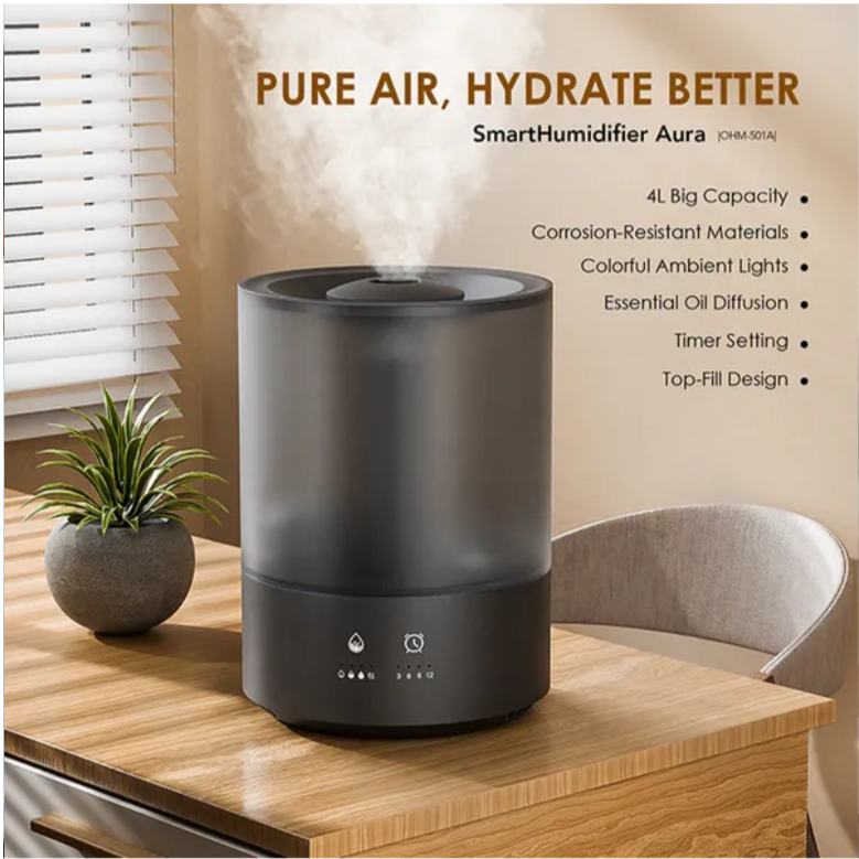 oraimo SmartHumidifier Aura 4L Humidifier,4L Big Capacity  Humidifiers