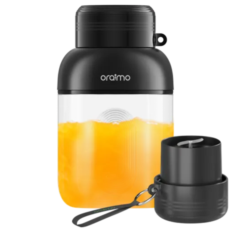 oraimo SmartBlender Cup 1L Juice Blender, Dual Lid Convenience, Max 15 Cups on Full Charge, 1L Big Capacity