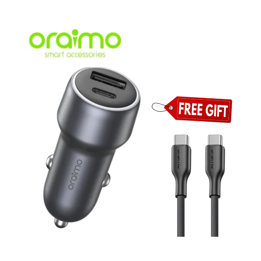 oraimo Bullet 48 48W Car Charger Automobile Chargers  with a free cable