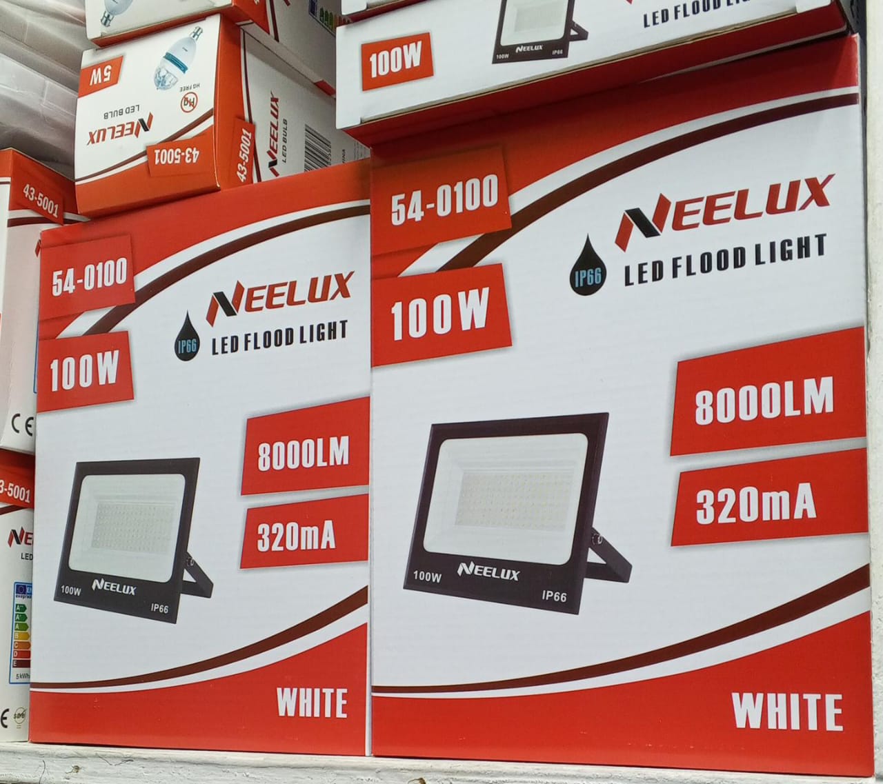 Neelux  100w,  Quality LED FLOOD LIGHT, get re best security ever ,,AC LED Flood Light, IP66 Waterproof, 24000lm, 2750W Equivalent, Super Bright Security Light, 6000K Daylight White, Exterior Lighting