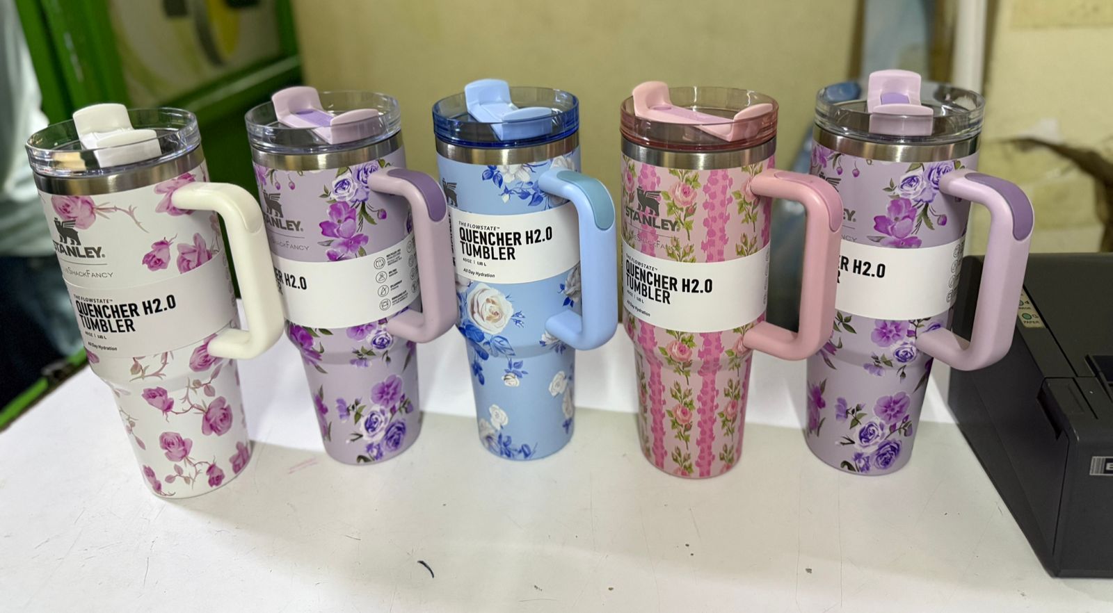 Original Floral Stanley Mug Vacuum Insulated Tumbler with Gift Box Packaging Keeps Drinks Hot or Cold for Hours Perfect Travel and Office Thermal Cup  This Stanley mug combines functionality with aest