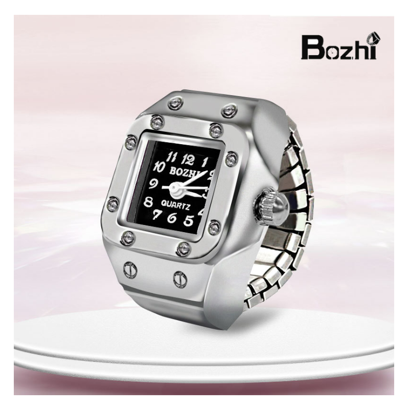 Men's Ring New Hot Selling Creative Alloy Finger Watch Couple Ring Watch