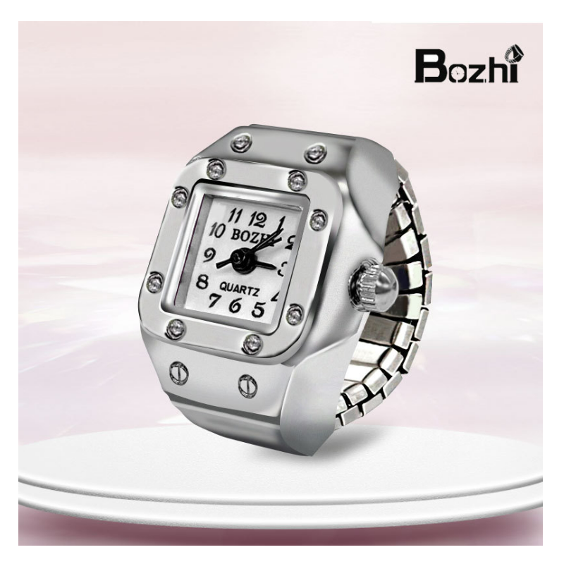 Men's Ring New Hot Selling Creative Alloy Finger Watch Couple Ring Watch