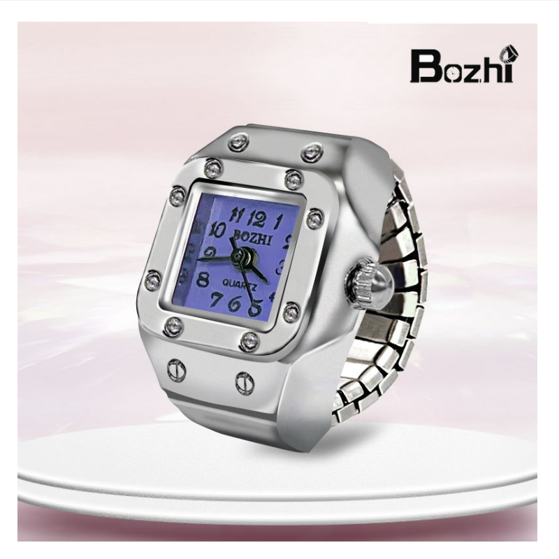 Men's Ring New Hot Selling Creative Alloy Finger Watch Couple Ring Watch