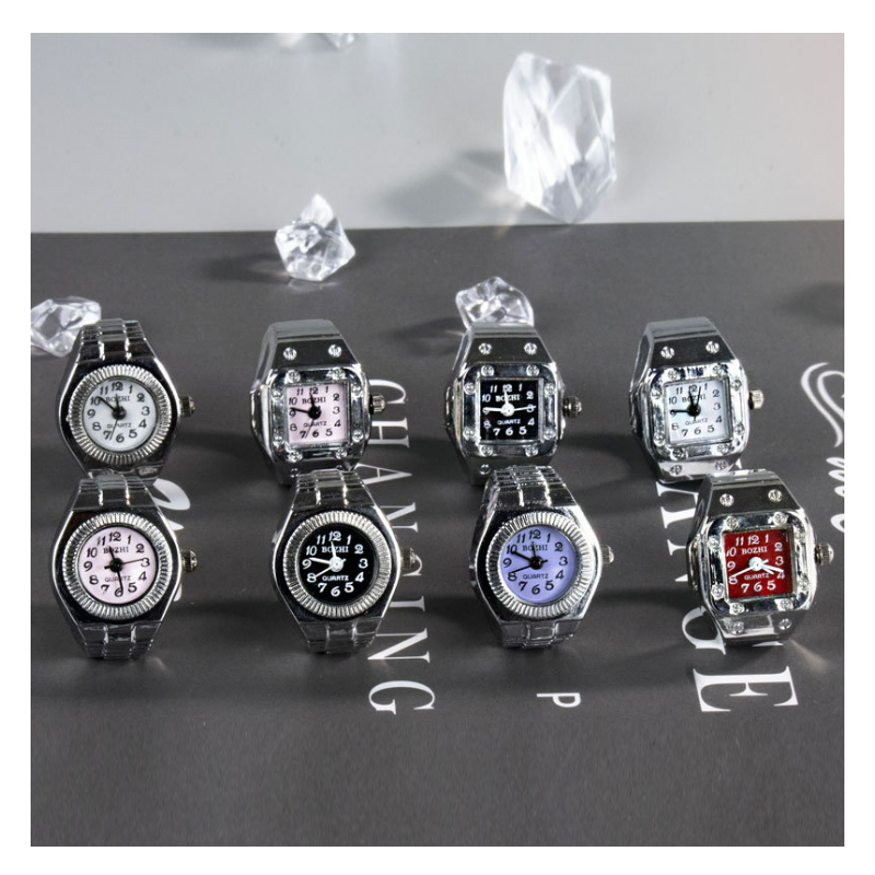 Men's Ring New Hot Selling Creative Alloy Finger Watch Couple Ring Watch