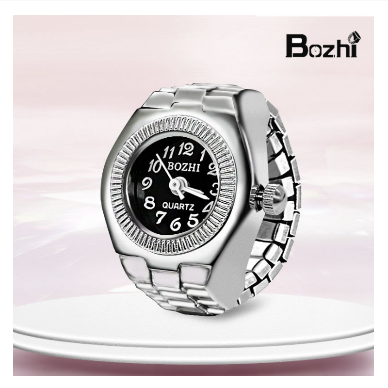 Men's Ring New Hot Selling Creative Alloy Finger Watch Couple Ring Watch
