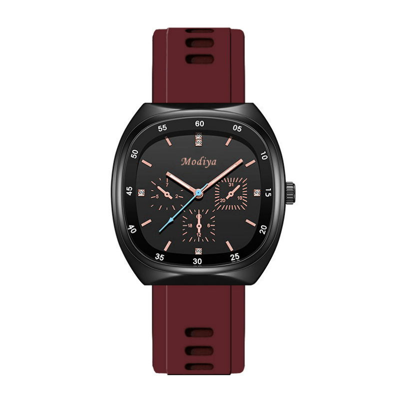 Boys' new high-value silicone watch for both male and female students