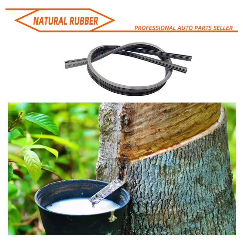 Car Wiper Rubber Strip Filling Strip Suitable For 6mm Frameless Wiper Car Accessories 14"-32"Inch Cuttable Wiper Rubber Strip