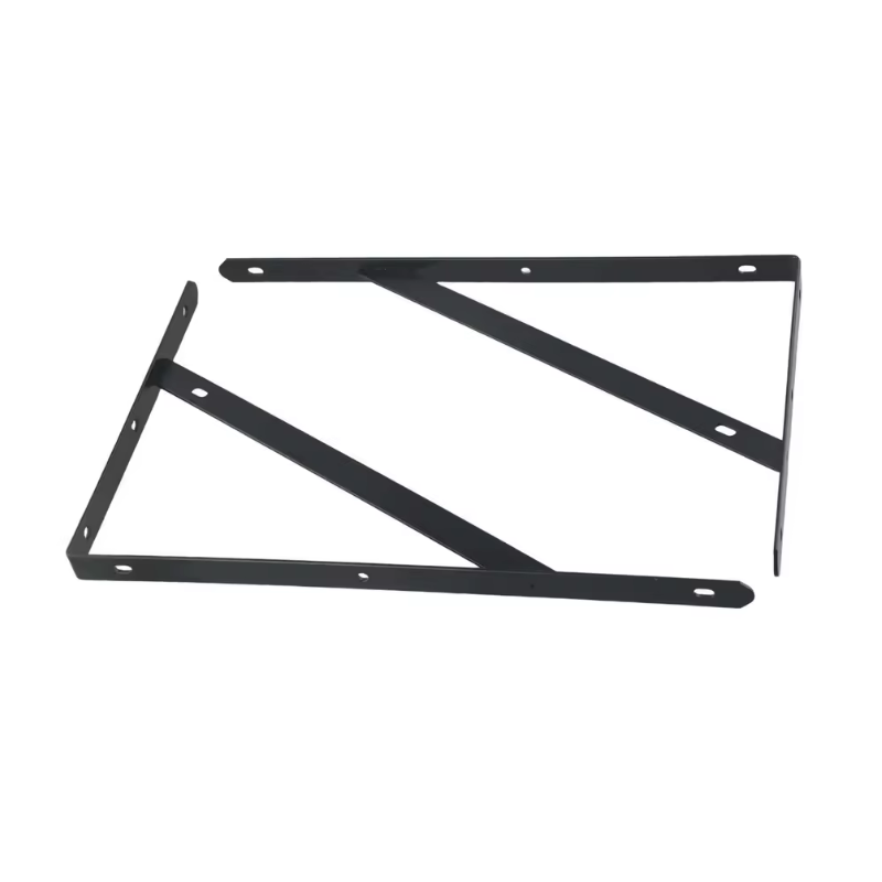 2pcs Heavy Duty Triangle Shelf Brackets 6/8/10/12 Inch Wall Mounted L Shape Thickened Corner Brace Shelf Right Angle Bracket