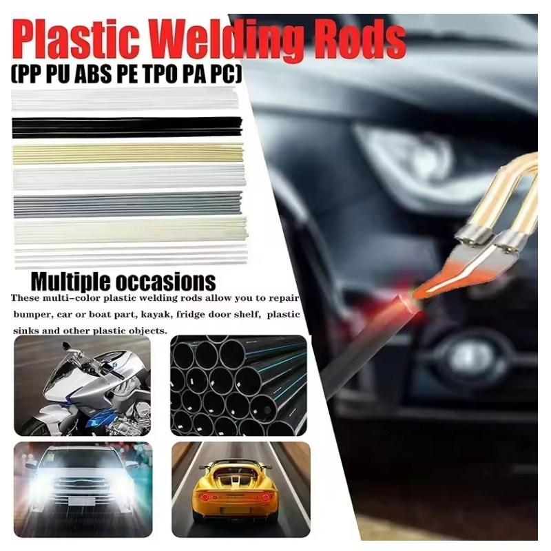 Upgraded 2 in 1 Plastic Welding Kit Hot Stapler Soldering Gun 6/4 Types Staples for Car Bumper Repair 200W Welder Machine Repair