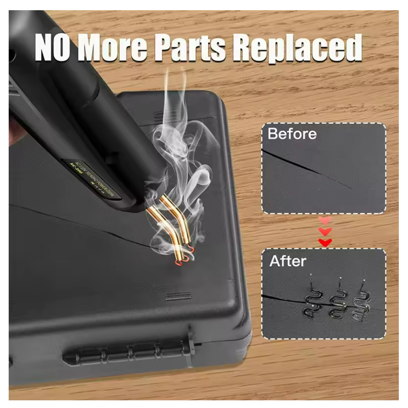 Upgraded 2 in 1 Plastic Welding Kit Hot Stapler Soldering Gun 6/4 Types Staples for Car Bumper Repair 200W Welder Machine Repair