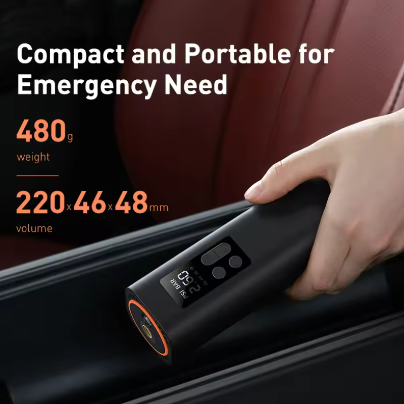 Baseus Mini Car Air Compressor 12V 150PSI Portable Car Tire Inflator Smart Digital Inflatable Pump For Car Bicycle Boat Air Pump