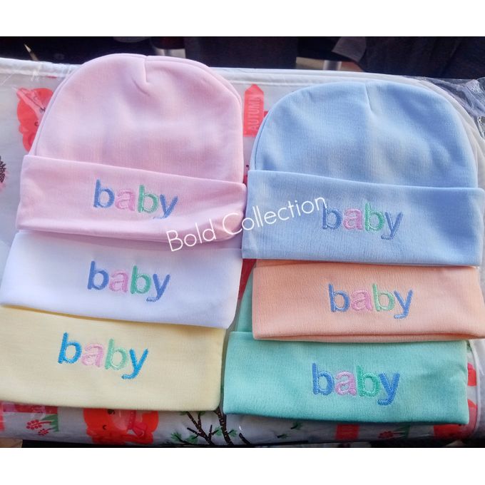 2PCs Cutest Quality Newborn Cotton Baby Caps
