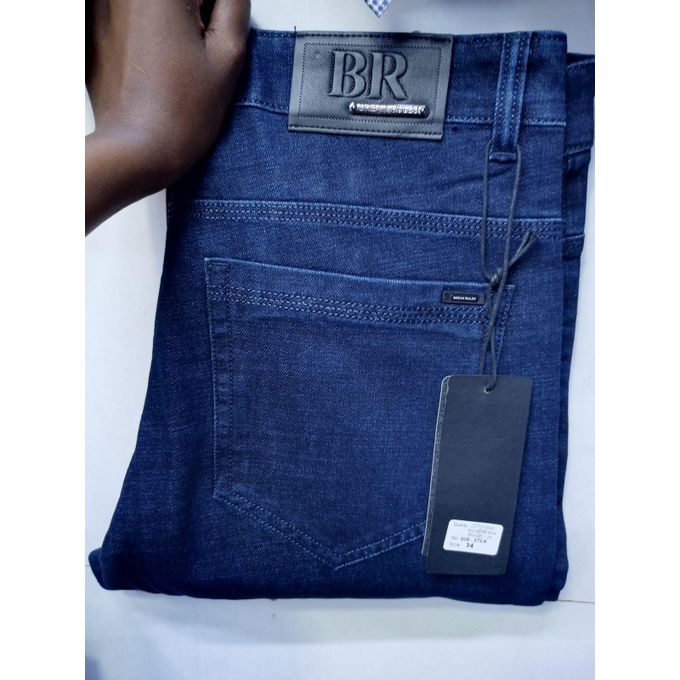 2 PCS High Quality Men Break Rule Jean Trousers, Straight Leg Men Denim Trouser